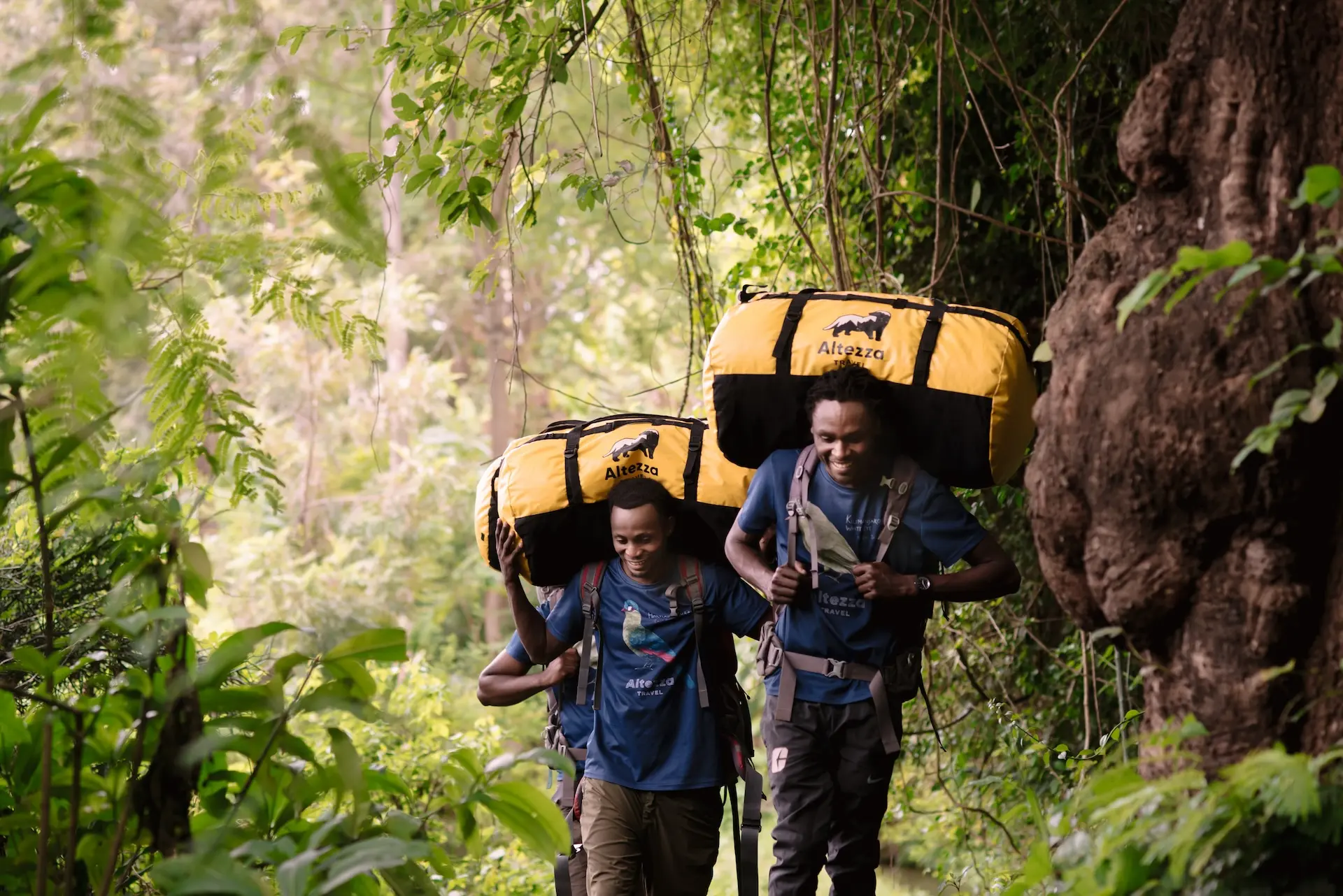 Bærere på Kilimanjaro er avgjørende for enhver ekspedisjon